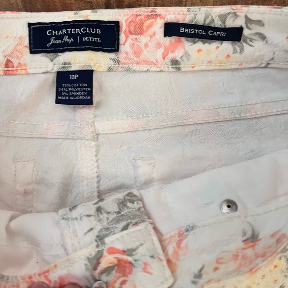 Charter Club Bristol Floral Capri Jeans - Picture 3 of 3